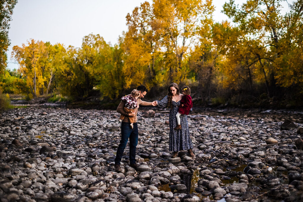 bozeman, big sky, family, photography, river, fall, dog